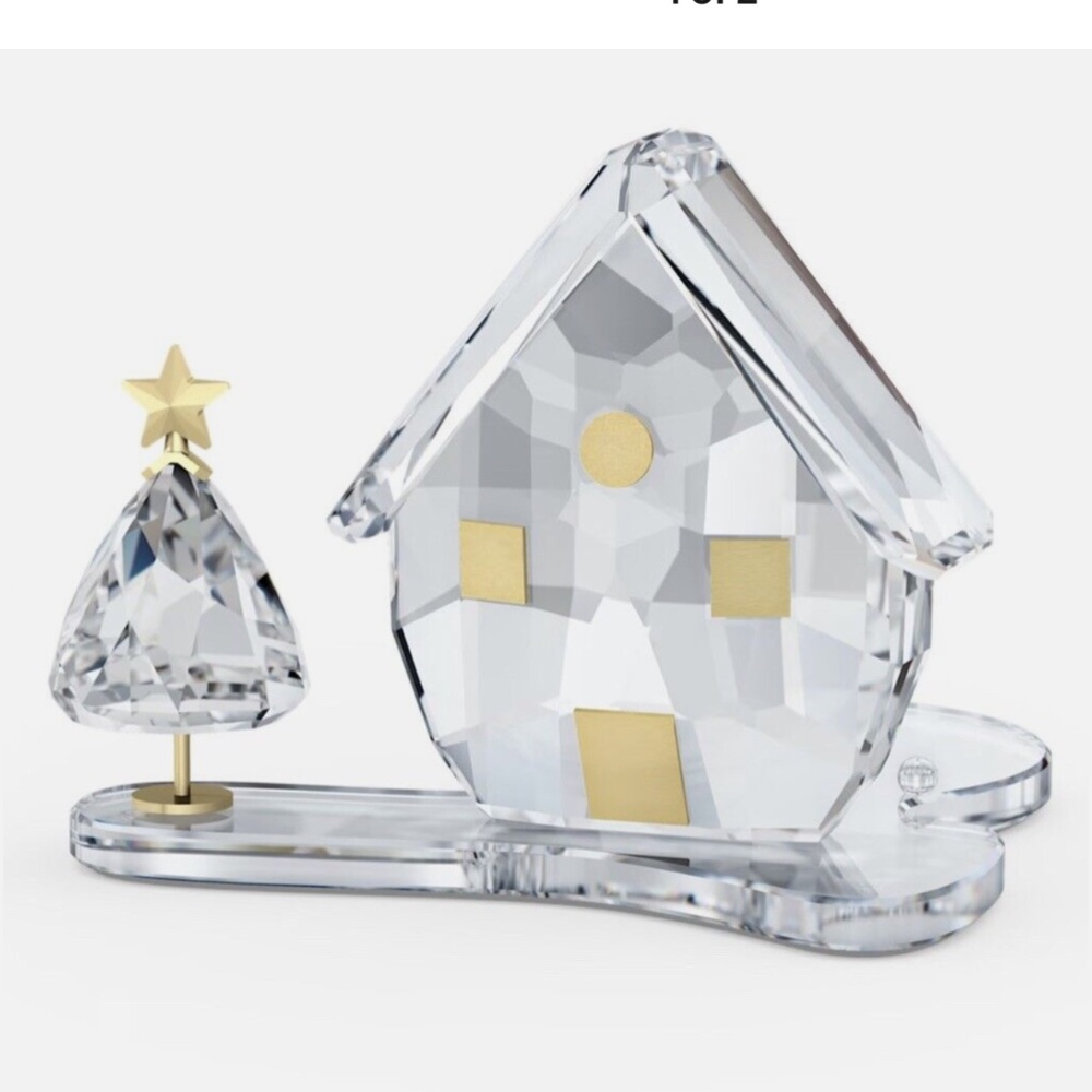 SWAROVSKI CRYSTAL  Holiday Magic Tea Light Candle Holder Christmas - no box